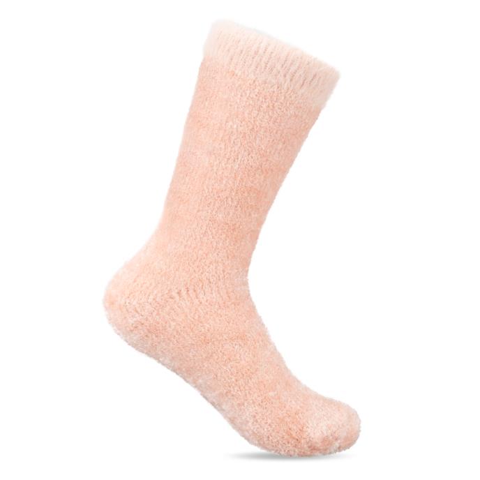 totes toasties® Ladies Chenille Super Soft Bed Socks (Twin Pack) Burgundy / Pink Extra Image 4